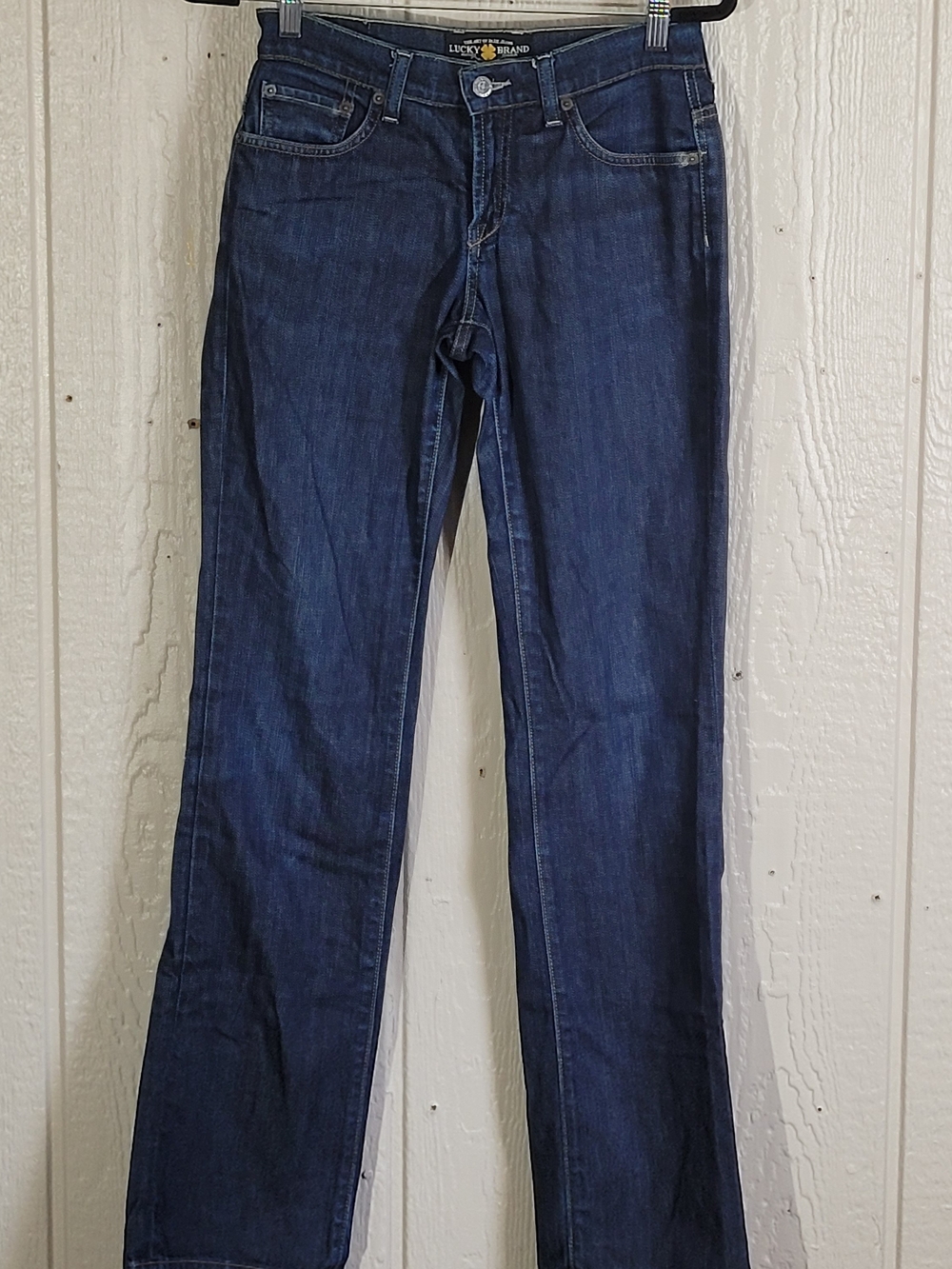 Lucky Brand Women's Dark Blue Straight-Leg Jeans